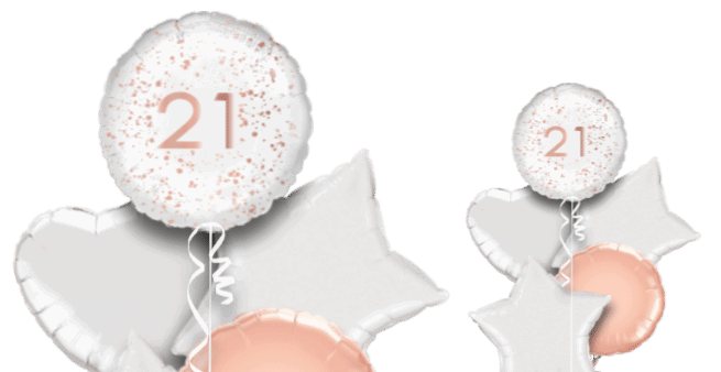 Rose Gold Sparkle 21st Balloon