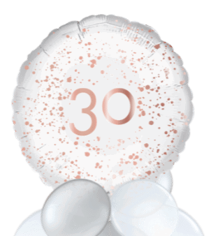 Rose Gold Sparkle 30th Balloon