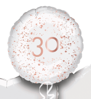 Rose Gold Sparkle 30th Balloon