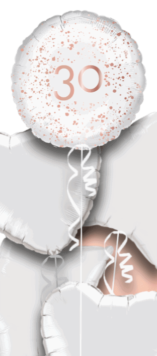 Rose Gold Sparkle 30th Balloon