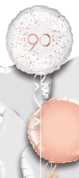 Rose Gold Sparkle 90th Balloon