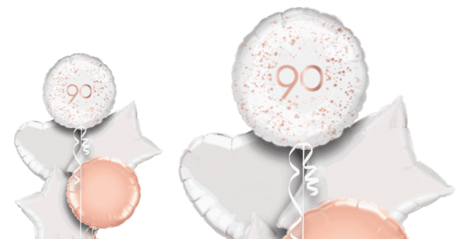 Rose Gold Sparkle 90th Balloon