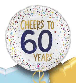 Cheers To 60 Years Balloon