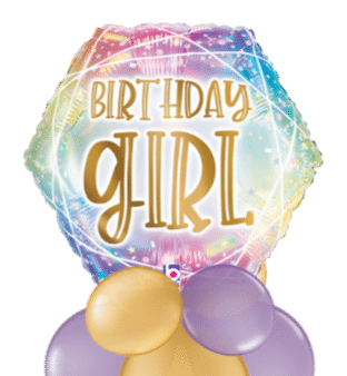 Birthday Girl Opal  Balloon