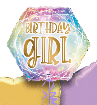 Birthday Girl Opal  Balloon