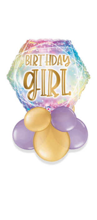 Birthday Girl Opal  Balloon