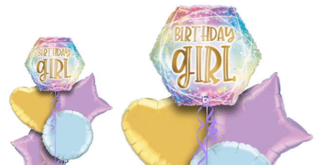 Birthday Girl Opal  Balloon