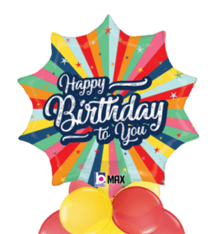 Birthday Colourburst Balloon