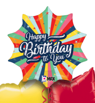 Birthday Colourburst Balloon