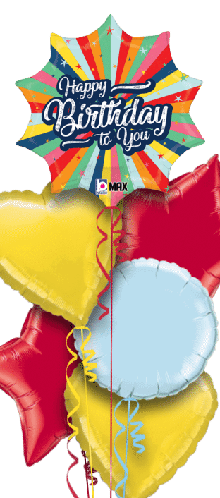 Birthday Colourburst Balloon