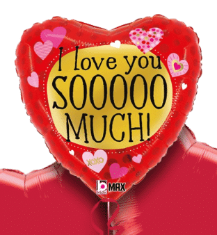 Two-Sided VALENTINE and I Love You  Balloon