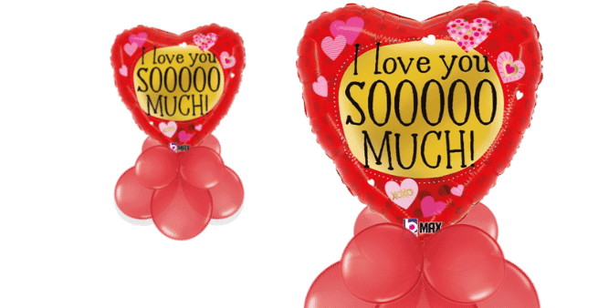 Two-Sided VALENTINE and I Love You  Balloon