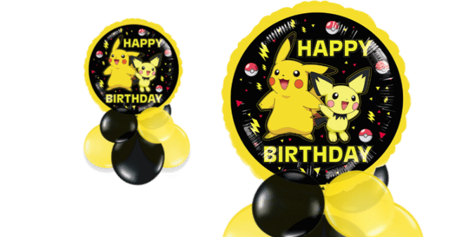 Pokemon Pikachu Birthday Balloon