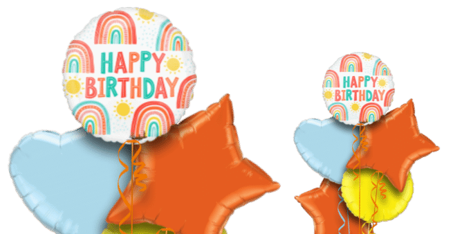 Birthday Rainbows Balloon