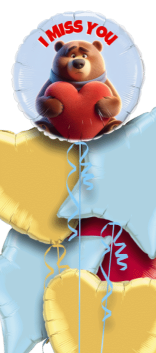 I MIss You Bear Hug Balloon