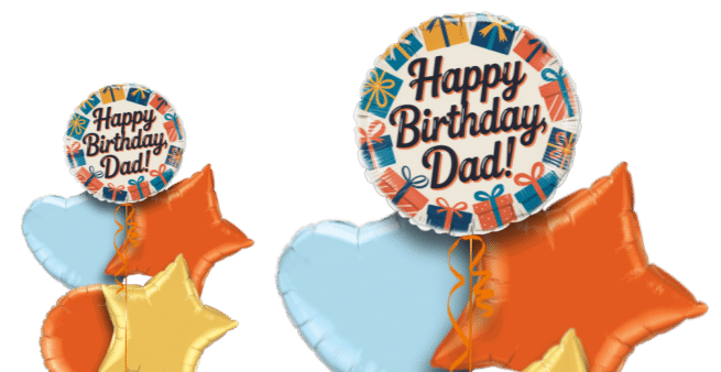 Happy Birthday Dad Presents Balloon