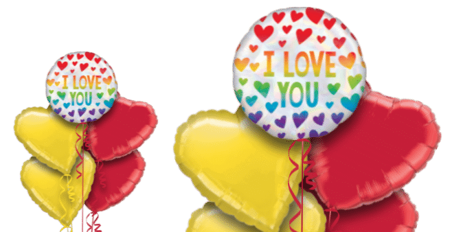 Rainbow Love Balloon