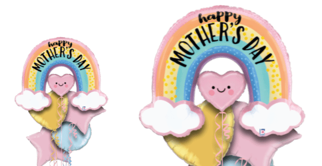 Mother's Day Rainbow Heart Balloon