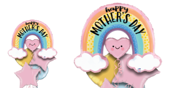 Mother's Day Rainbow Heart Balloon