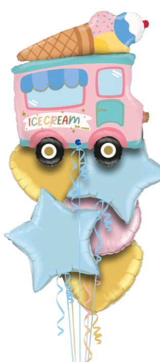 Retro IceCream Van Balloon