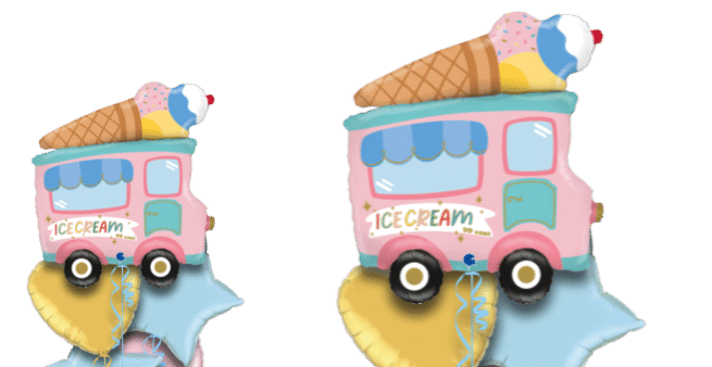 Retro IceCream Van Balloon