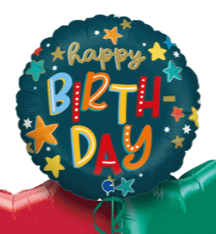 Birthday Stars Balloon