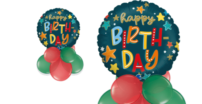 Birthday Stars Balloon