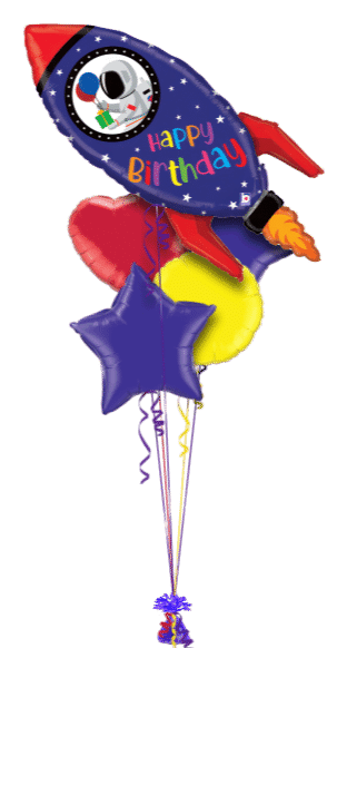 Birthday Space Rocket Balloon
