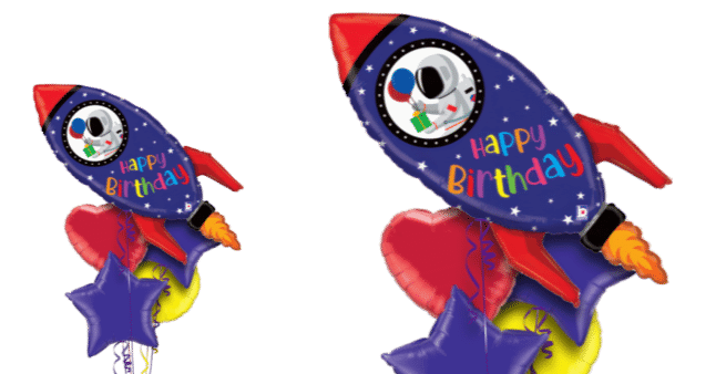 Birthday Space Rocket Balloon
