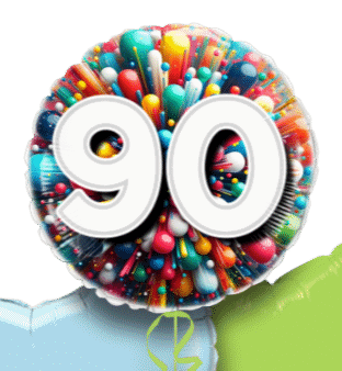 Rainbow Explosion Age Balloon