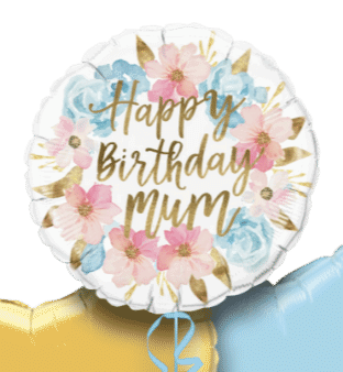 Birthday Mum Flowers Balloon