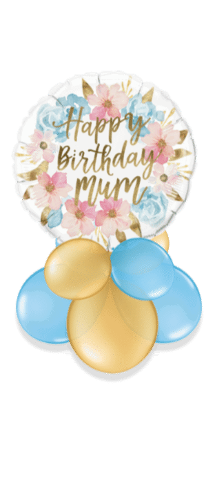 Birthday Mum Flowers Balloon