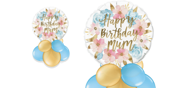 Birthday Mum Flowers Balloon