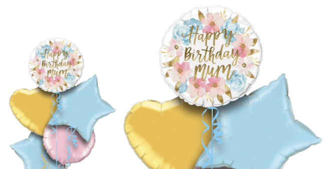 Birthday Mum Flowers Balloon