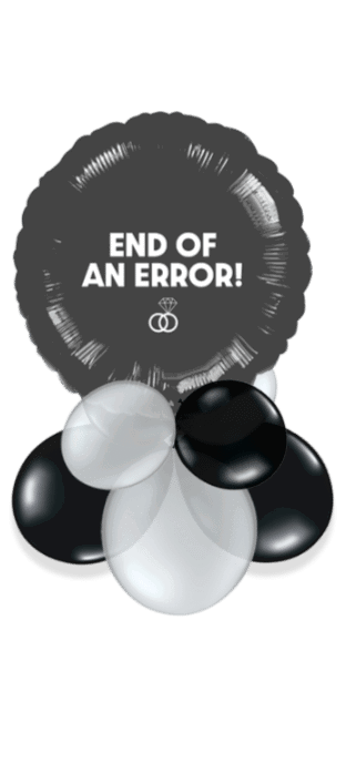 End of an Error Divorce Balloon