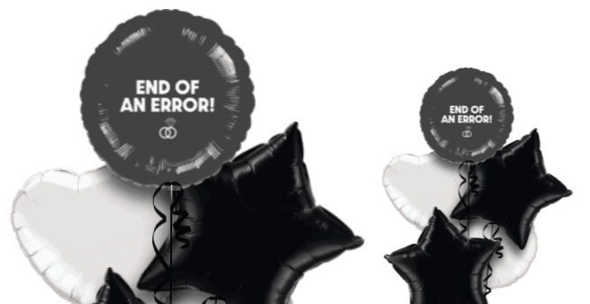 End of an Error Divorce Balloon