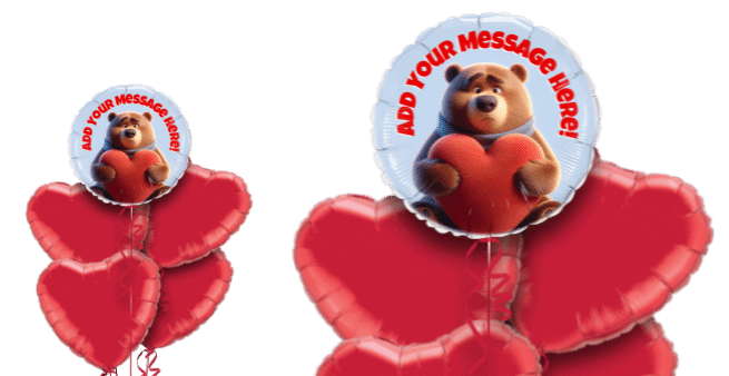 Big Hug Valentine's Bear Balloon