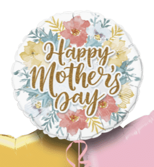 Mother's Day Gold Script Balloon