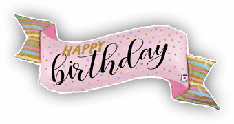 Pink Birthday Banner