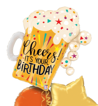 Cheers It's Your Birthday Beer Balloon