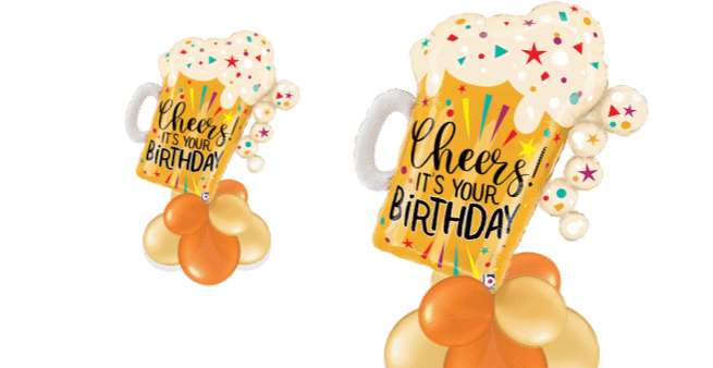 Cheers It's Your Birthday Beer Balloon