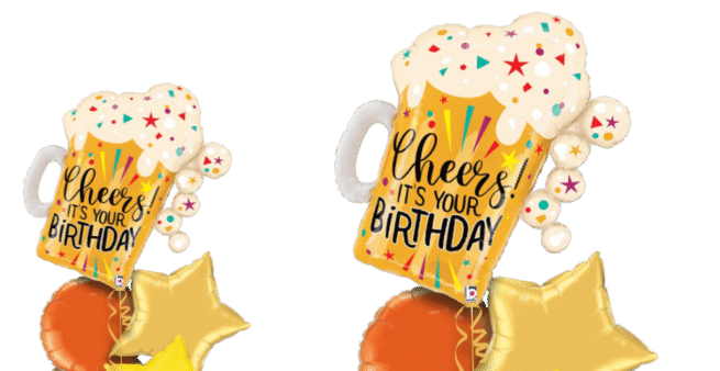 Cheers It's Your Birthday Beer Balloon