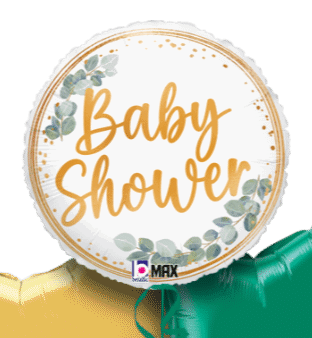 Baby Shower Gold Leaf Balloon