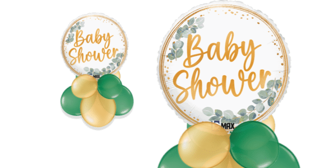 Baby Shower Gold Leaf Balloon