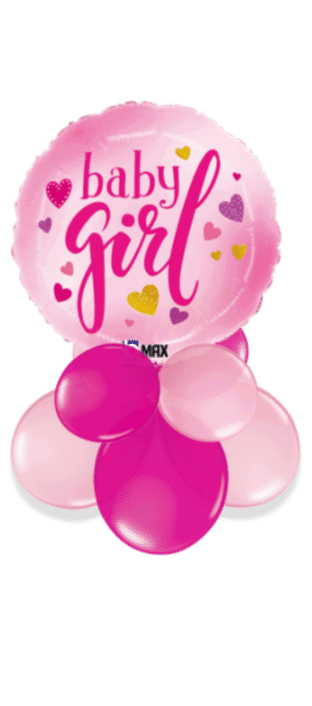Baby Girls Hearts Balloon