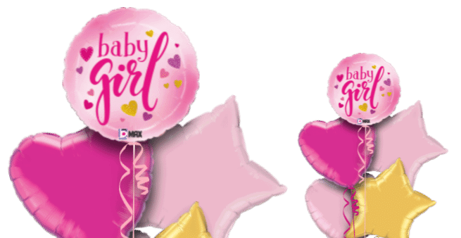 Baby Girls Hearts Balloon