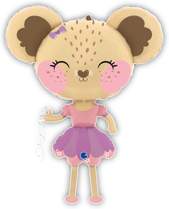 Ballerina Mouse Air Walker Balloon