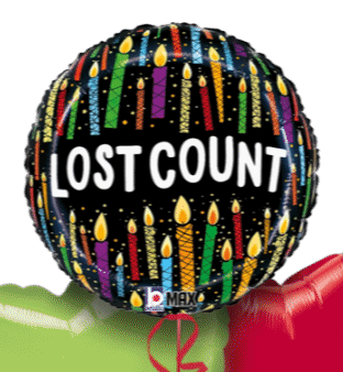 Lost Count Birthday Candles Balloon