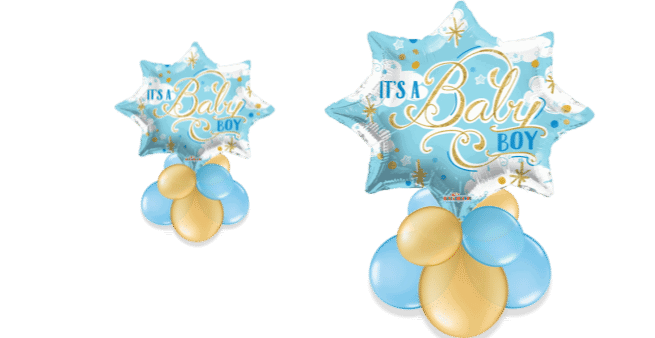 It's a Baby Boy Star Balloon