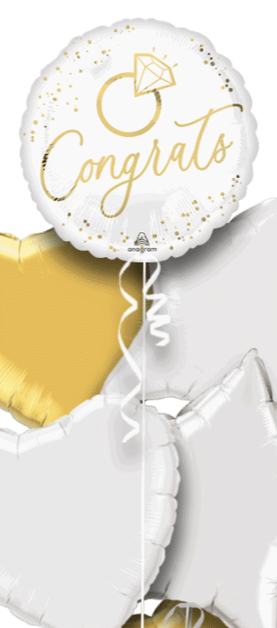Congrats Gold Ring Balloon